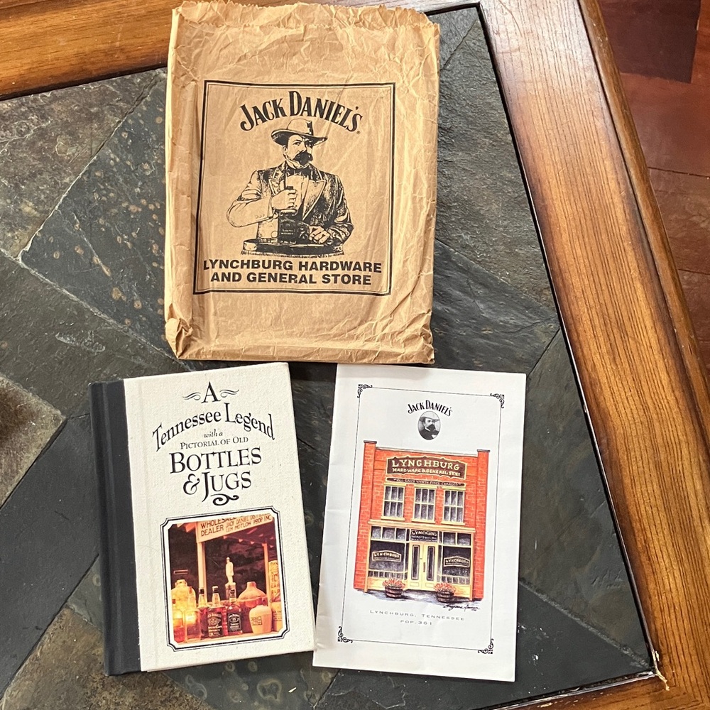 Jack Daniel’s Book, Store Catalog and Paper Bag from store